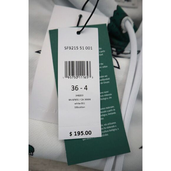 Lacoste SF9215-51-001 Women's Sz 36 US 4/S White Oversized Fleece Hoodie - Picture 6 of 13